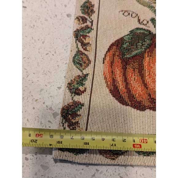 Set Of 6 Tapestry Placemats Pumpkin Fall Thanksgiving Harvest 19"x 13" Halloween - Picture 6 of 11
